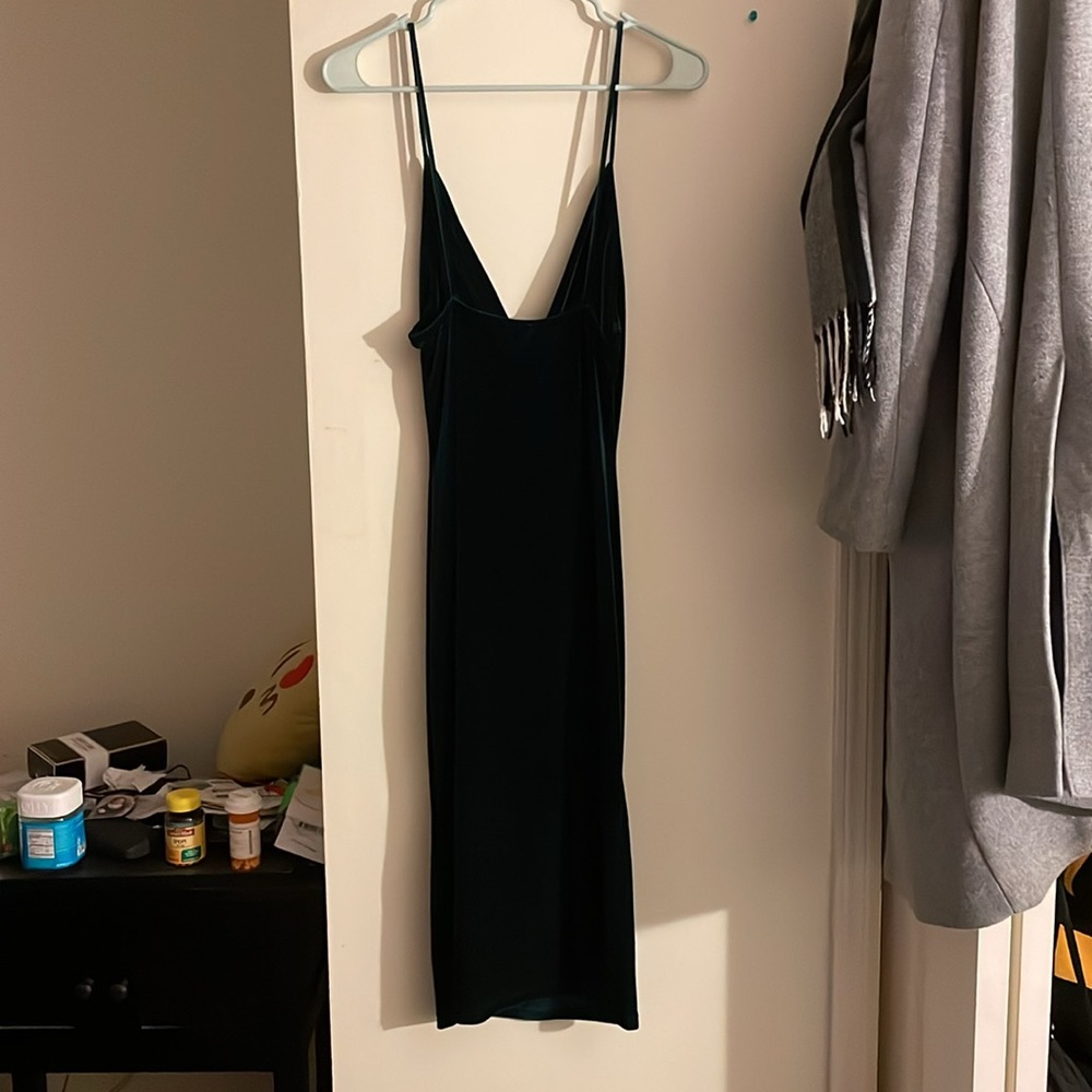 Velvet Emerald Green Dress